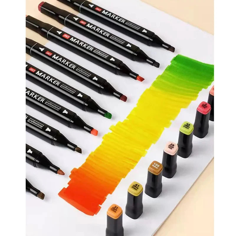 Ensemble de Stylos Marqueurs à Double Tête